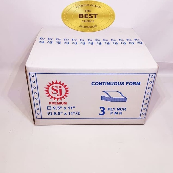 

CONTINUOUS FORM 9,5 X 11/2 3PLY SJ PREMIUM (PRS - BAGI 2)