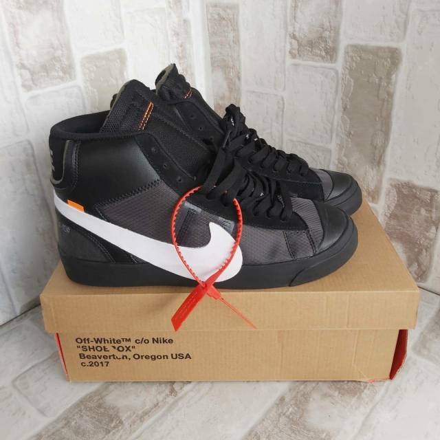 Nike Blazer Mid x Off White Full Black For Man Premium Quality