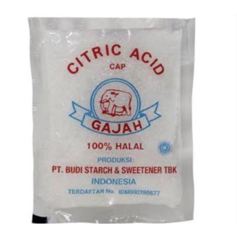 

Citric Acid Cap Gajah 50g
