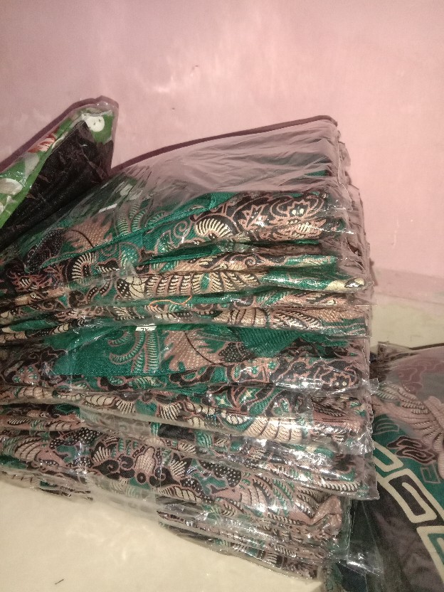 Set Batik Tradisional Couple Blus/blouse Zipper Depan /kemeja Lengan Pendek Ori Batik Pekalongan