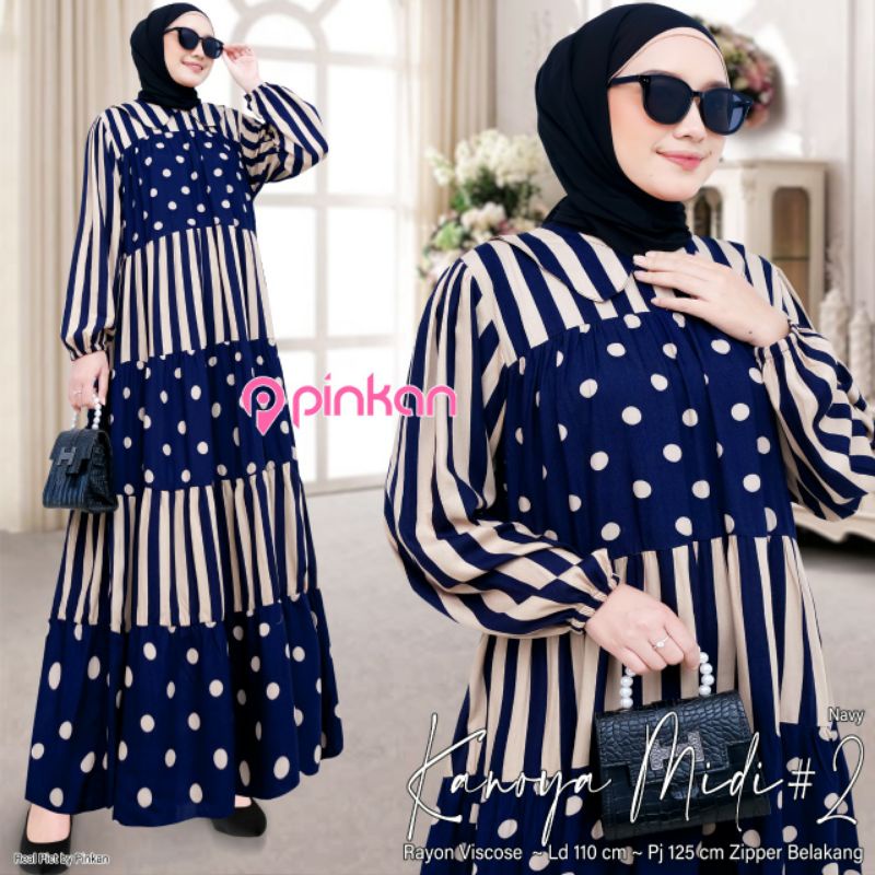 KANOYA MIDI #2 | GAMIS REMAJA KEKINIAN BY PINKAN