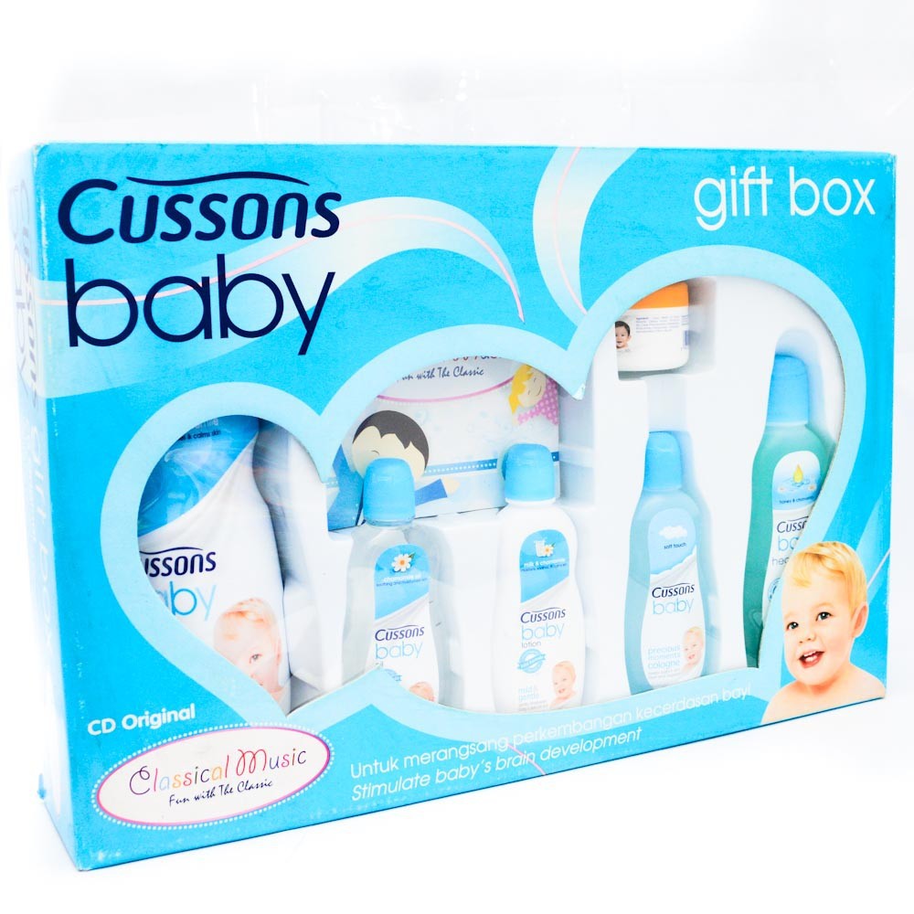 Gift Set Bedak Shampoo Set Bayi Cusson Baby Value pack 7in1 -- NLC1