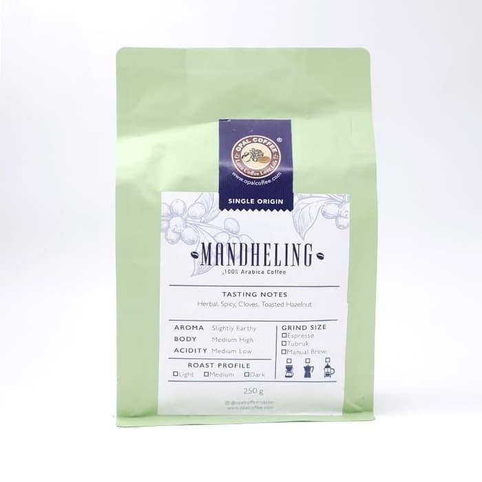 

Opal Coffee Arabica Mandheling Rstd Bean Pwd 250 G