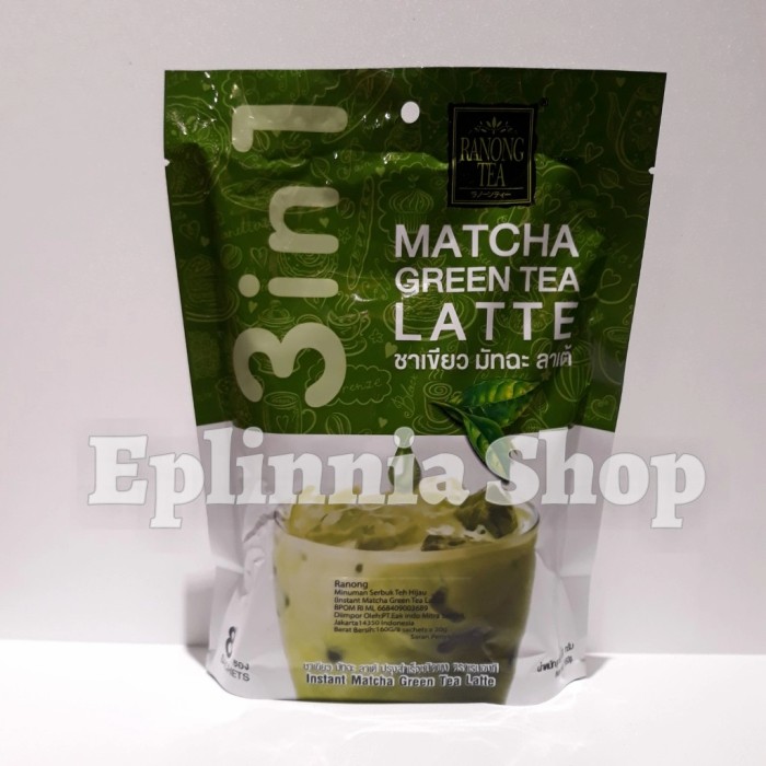 

Ranong Tea Matcha Green Tea Late 160 gr - Minuman Serbuk Teh Hijau