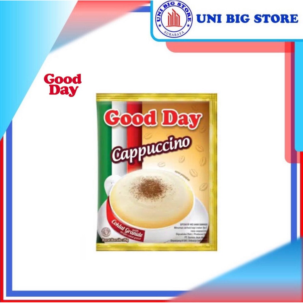 

GOOD DAY Kopi Cappucino Cappuccino Choco Granule 10 Sachets 25 gr