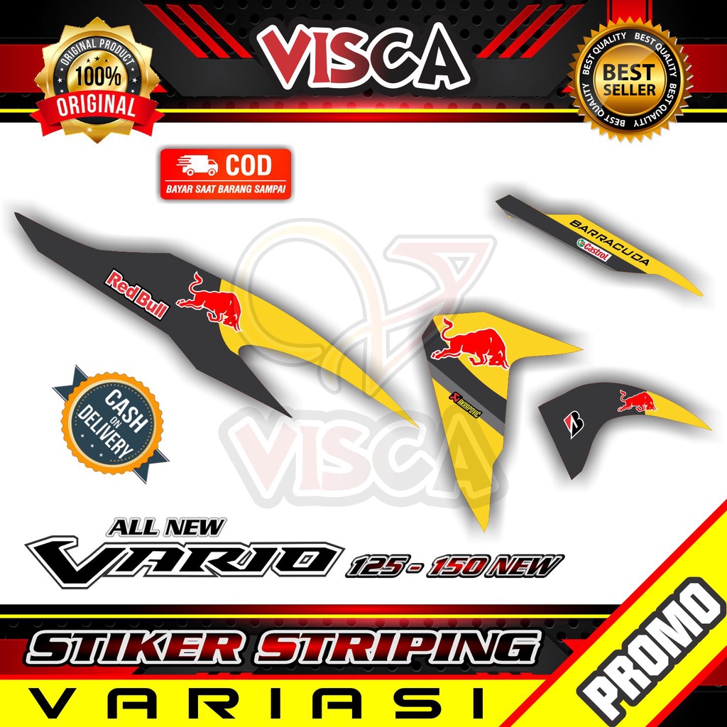 Striping Vario 125/150 New  -  Sticker Striping Variasi Lis Vario New 125/150 New - Striping Hologra