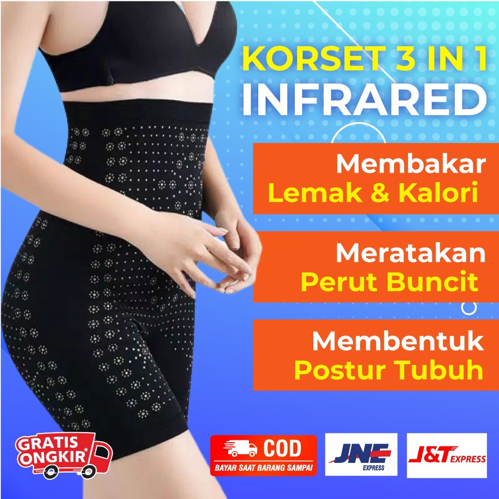 Korset Celana Sorex Infrared 3 in 1 | Celana Pelansing dan pembakar Lemak dan Kalori pada Tubuh 100% ORIGINAL