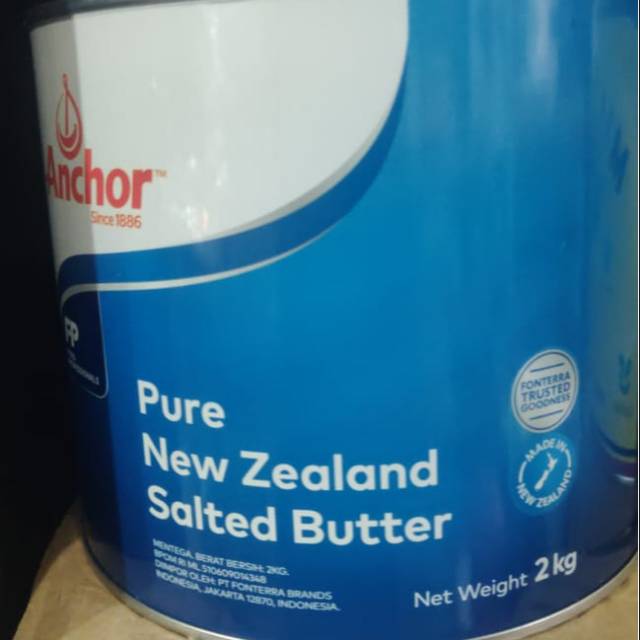 

Salted butter Anchor kaleng 2kg