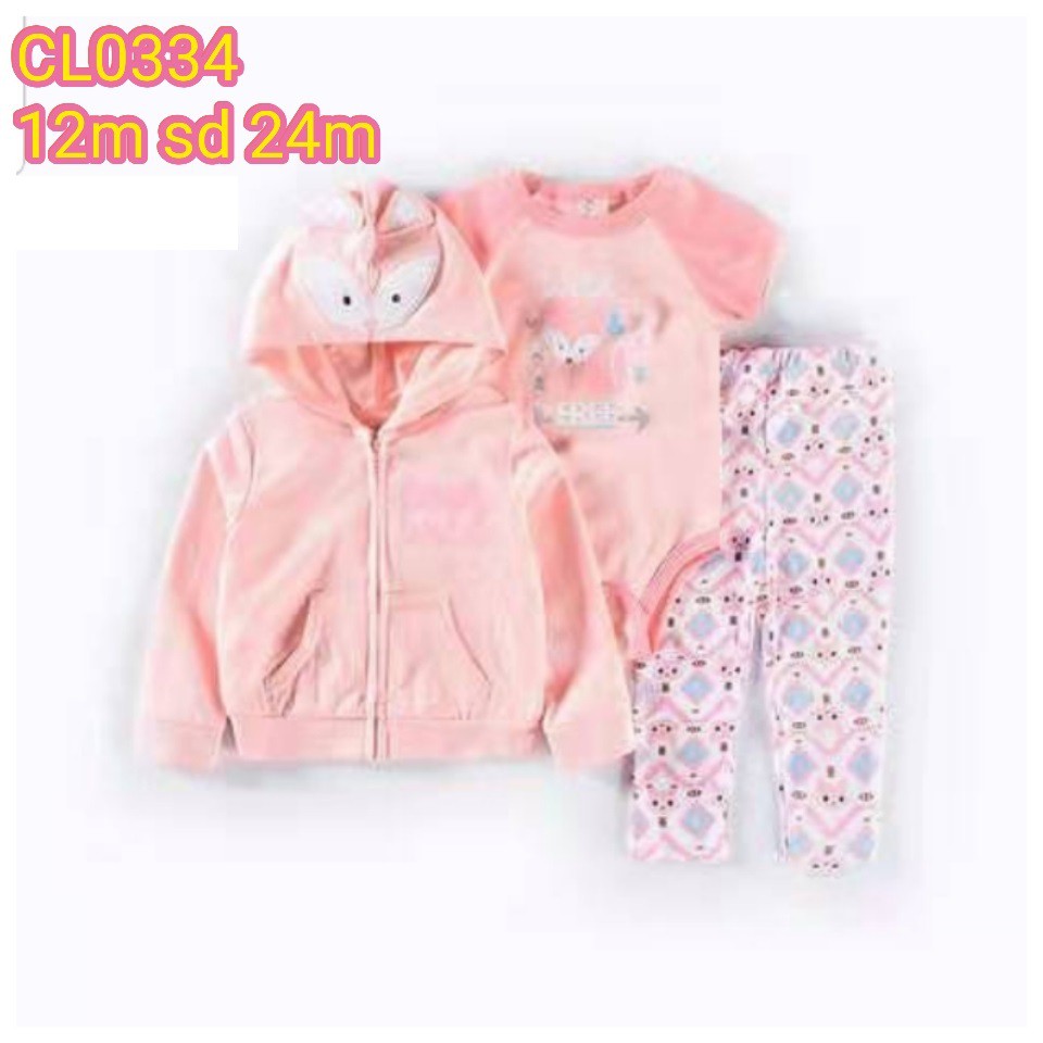 CATELL LOVE SETELAN JAKET BAYI 3IN1 BOYS/GIRL MENARIK USIA 12.18.24BULAN