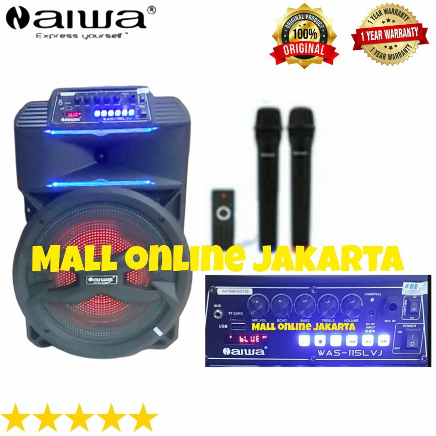 Speaker Portable 15 inch Naiwa 115LVJ Bluetooth USB 115 Lvj N aiwa