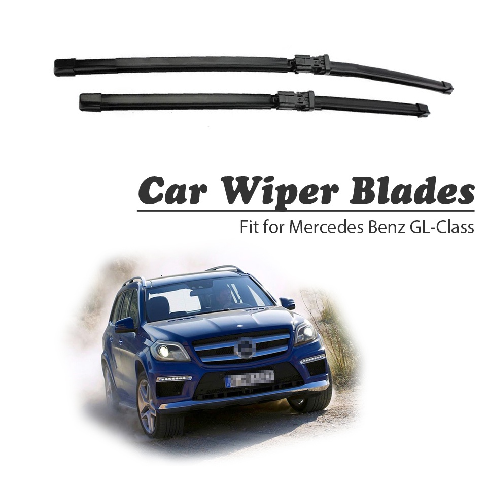 1 Set Karet Wiper Depan Mobil Untuk Mercedes Benz Gl Class Gl 350 400 450 Gl 500 550 63 AMG