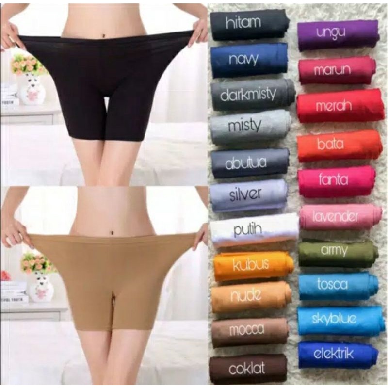 Inner Shorts Legging Celana Leging Pendek Wanita Dalaman Safety Pants Celana Ketat Celana Leging Pendek Wanita  Olahraga &amp; Outdoor &gt; Pakaian Olahraga &amp; Aktivitas Outdoor &gt; Bawahan Olahraga