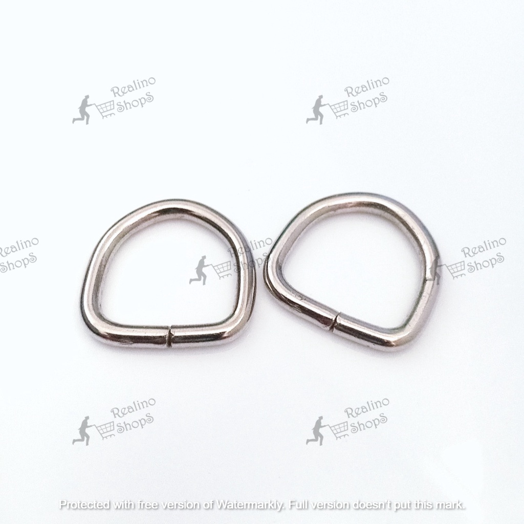 RING D TINGGI - 1.5CM NEKEL (KUALITAS B) - AKSESORIS TAS