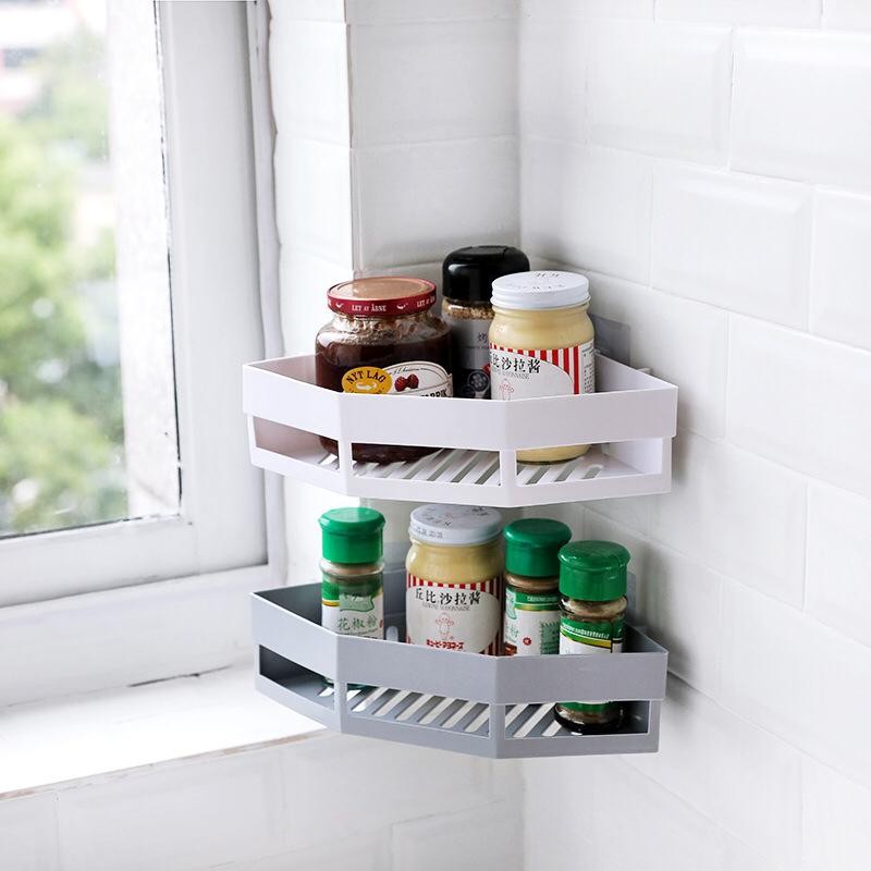 UNNISO - Rak Sudut Triangle Shelves / Rak Sudut Kamar Mandi RTS01