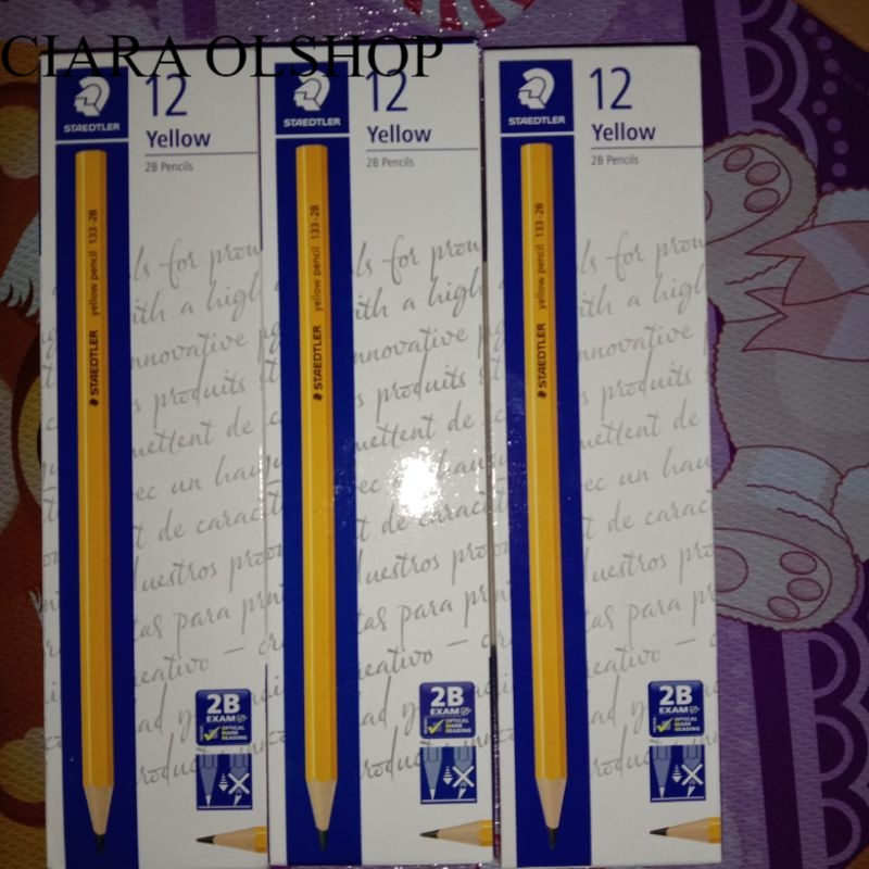 

STAEDTLER 12 YELLOW 2B PENCILS 1PAK ISI12 PCS