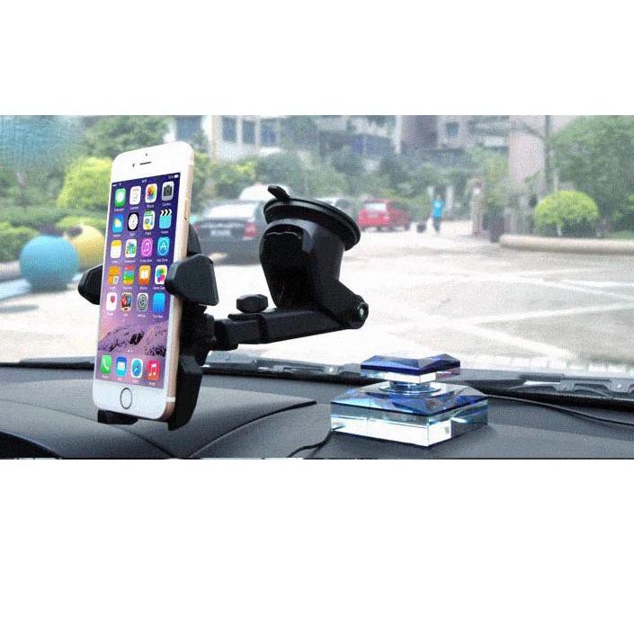 [Z104] Car Holder Hp Dashboard Kaca Mobil Meja HD-09 360 Degree Rotation Universal Phone New