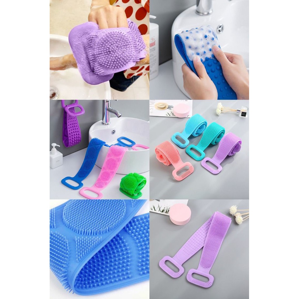 [IMPORT]Sikat Mandi Silikon/Penggosok Punggung/Silicone Bath Towel