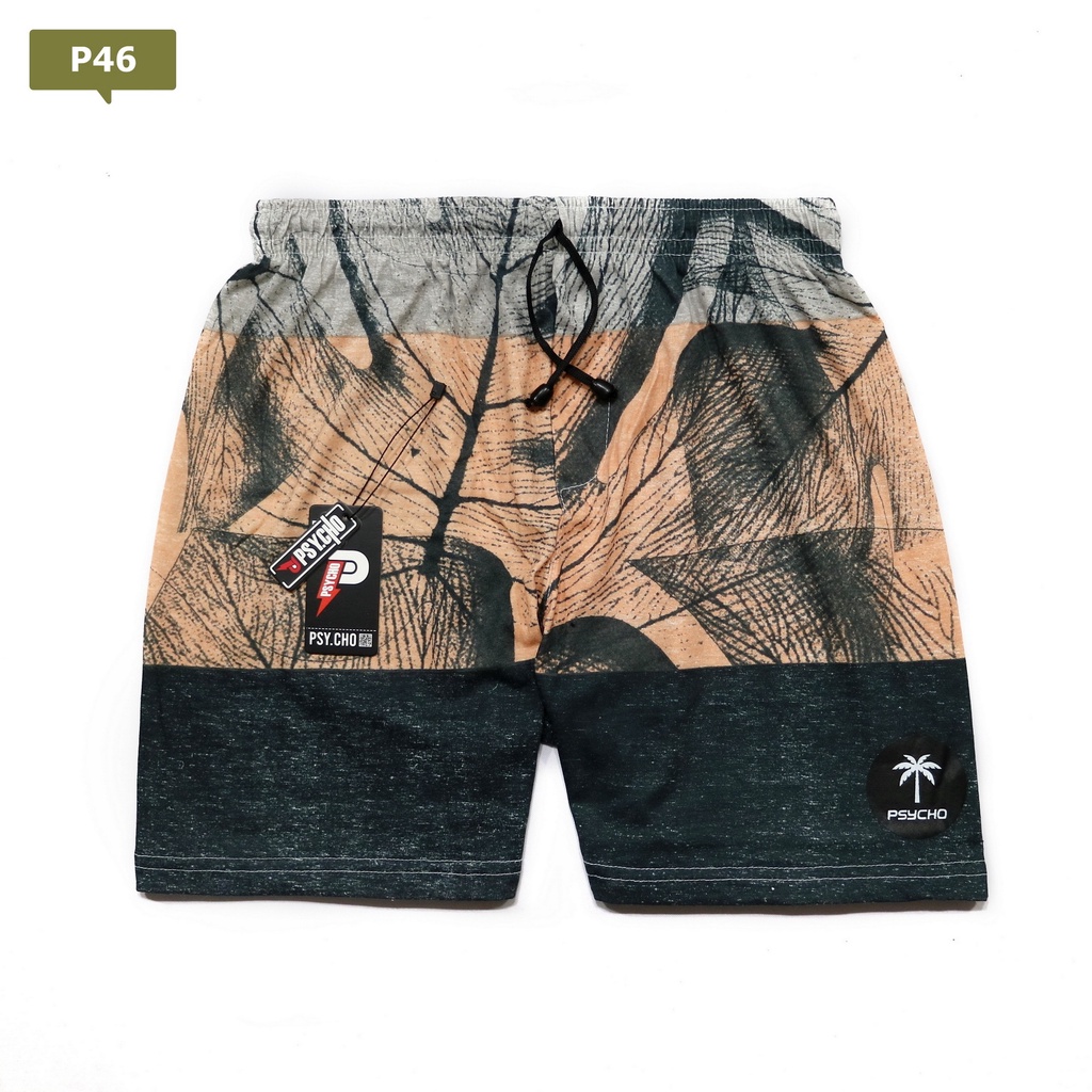 BEST SELLER - BOXER PRIA WANITA CELANA PENDEK GROSIR KOLOR PANTAI-DBM-X13