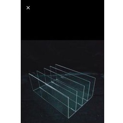akrilik sekat stand penahan buku / akrilik pembatas buku