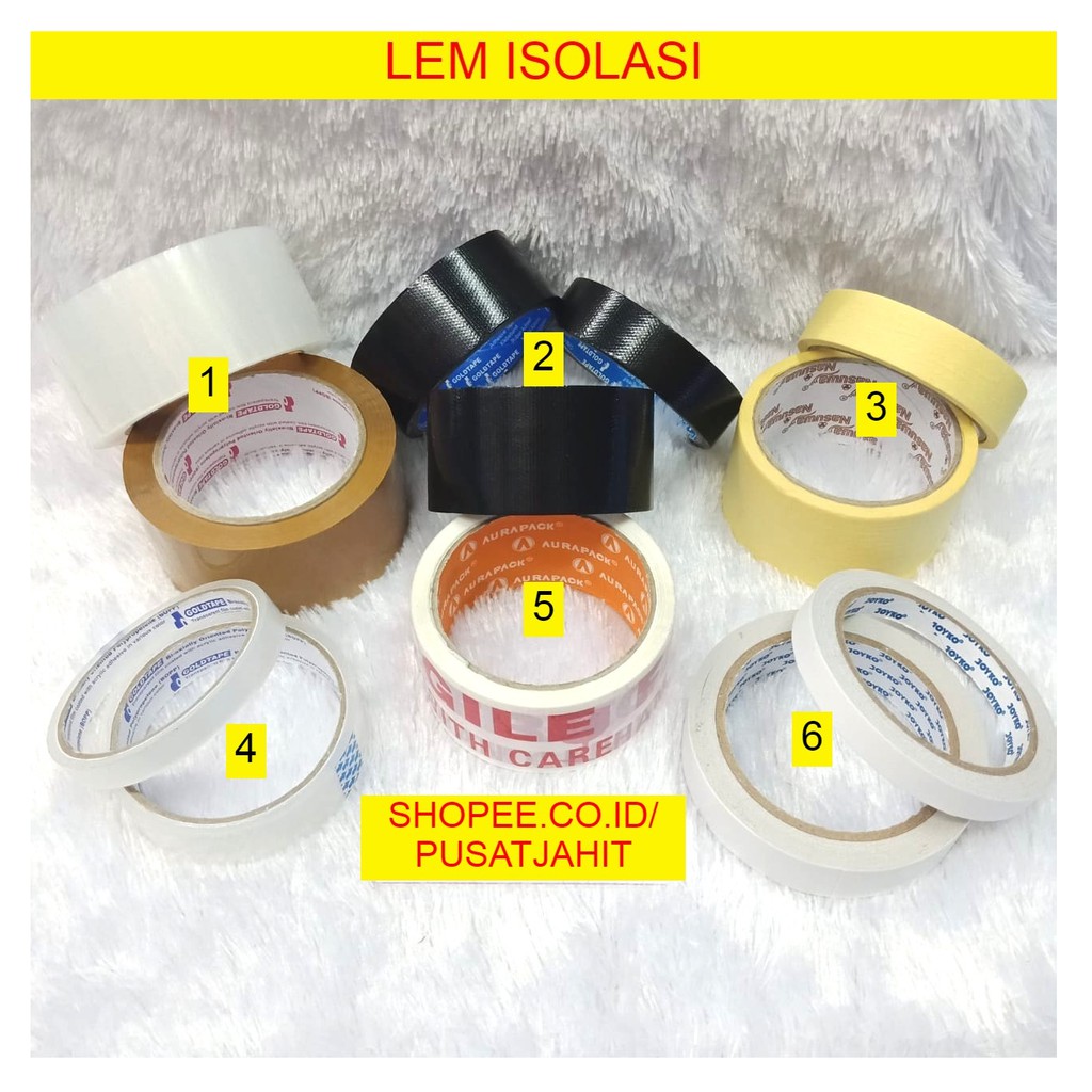 

1. LAKBAN BENING COKLAT SUPREME 2" LEM ISOLASI