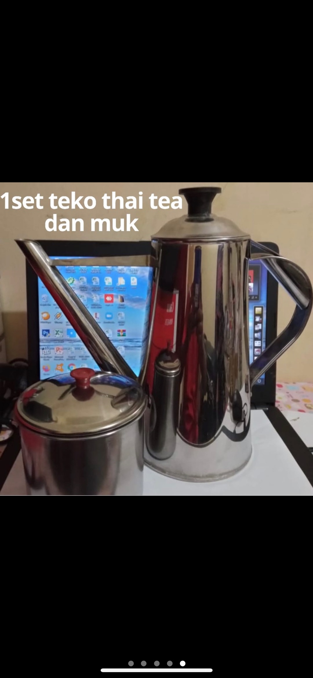 Teko Thai Tea/teko Stainless Anti Karar Teko Dan Mug