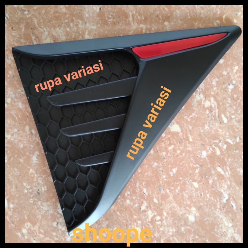 side ventilator air flow samping terios rush Avanza Inova Innova fortuner hitam doff chrome crome tempel