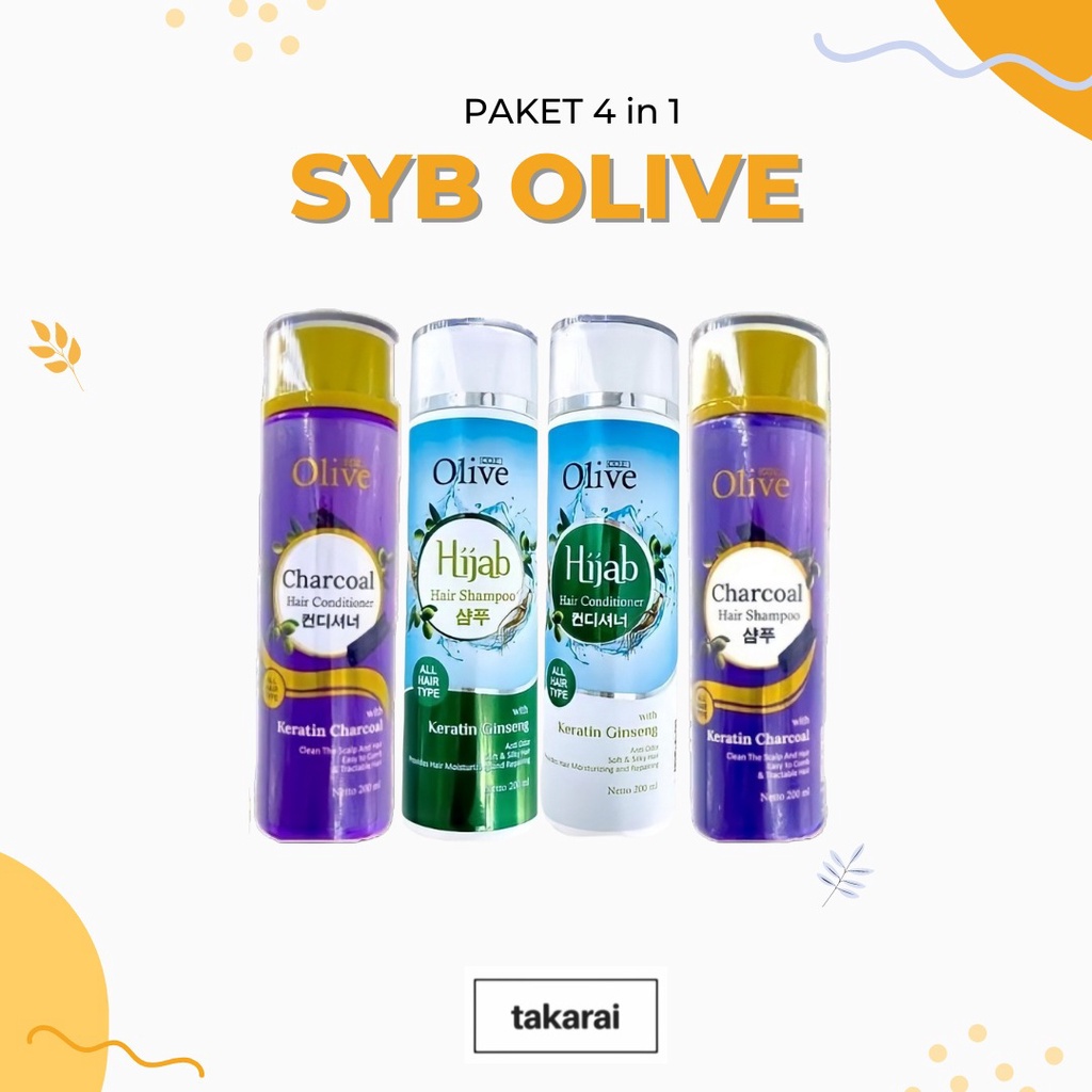 [NEW] SYB Olive New Paket Lengkap 5in1 Rahasia Perawatan Rambut Sehat Alami &amp; Anti Kusut - BPOM