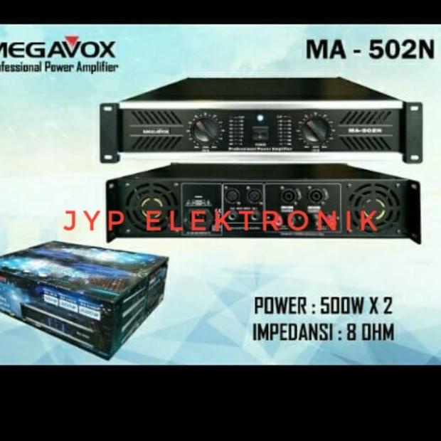 POWER AMPLIFIER MEGAVOX MA 502N / MA502N / MA 502 N ORIGINAL
