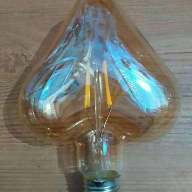 Bohlam Filamen / Lampu Edison Model Hati