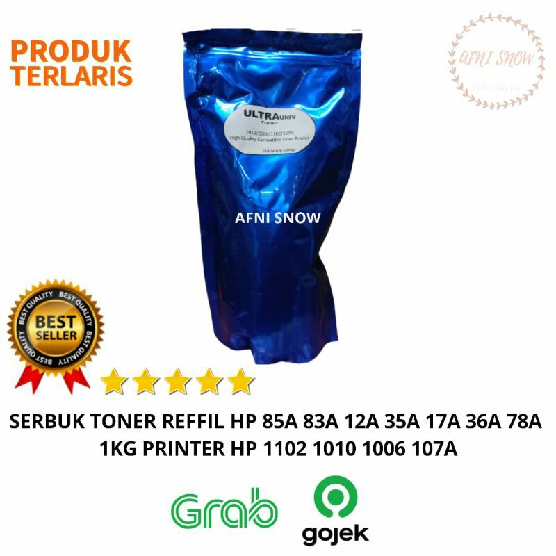 Serbuk / Bubuk refill toner Laserjet Cartridge 85A - 35A - 78A - 83A