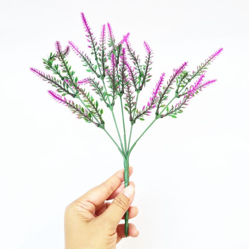 Bunga Lavender Artifisial Dekor Meja Hiasan Mahar Seserahan AF20A