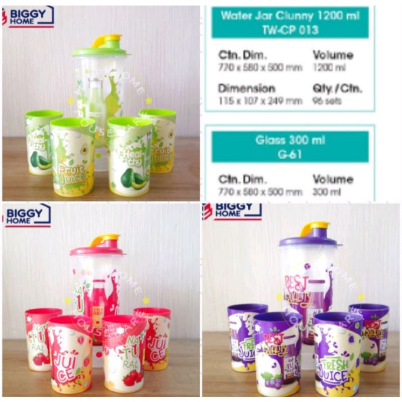 WATER JAR BIGGY 1,2 LTR PLASTIK