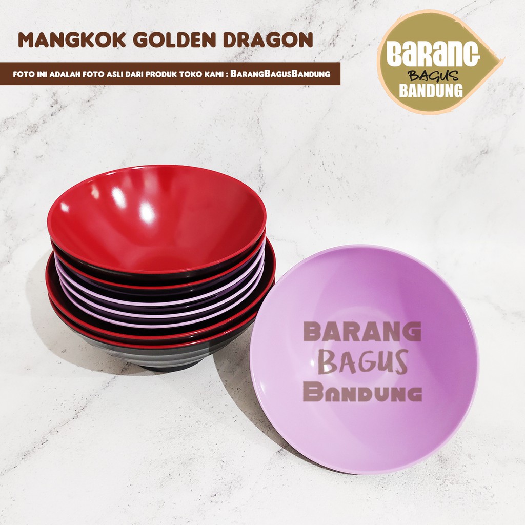 Mangkok Melamin Golden Dragon