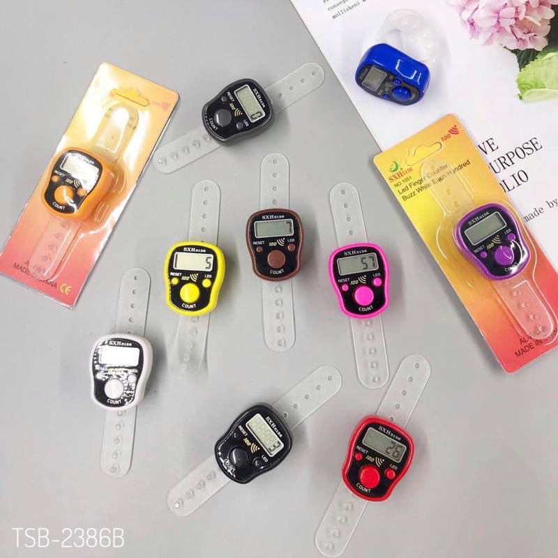 Tasbih Digital / Tasbih Digital Lampu LED / Finger Counter / Tasbih LED / Tasbih digital gelang mini