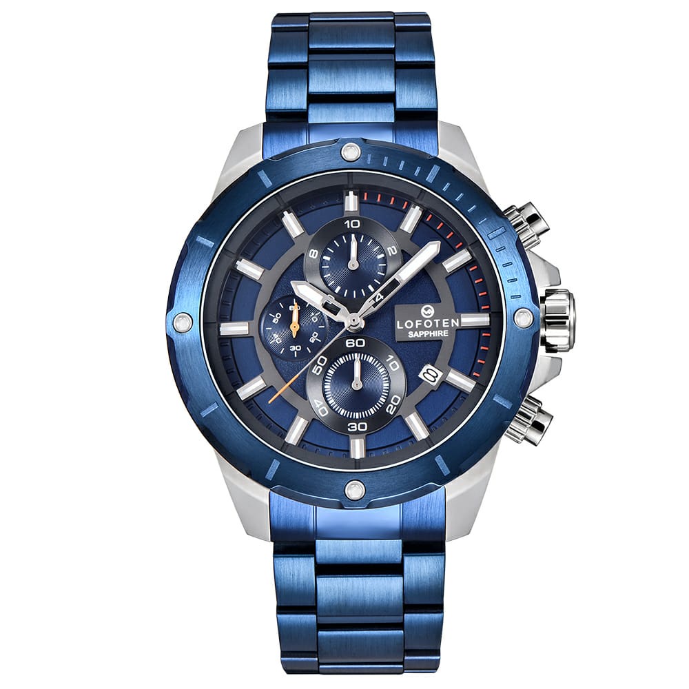 Jam Tangan Pria Lofoten F-6509 MC Chrono Aktif Branded Kaca Sapphire Original [BEST SELLER]