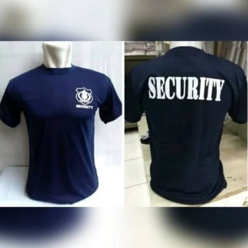 kaos security kaos seragam katun distro sablon digital