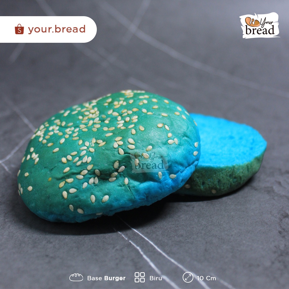 

Roti Burger Biru 10cm | Base Burger 10cm Blue