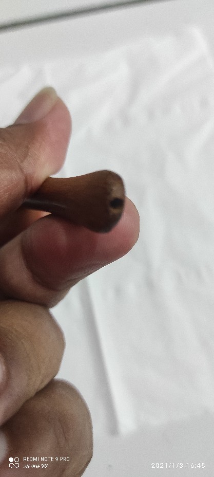 Pipa Rokok Kerajinan Tangan Kayu Kelor Emas (allwi Store)