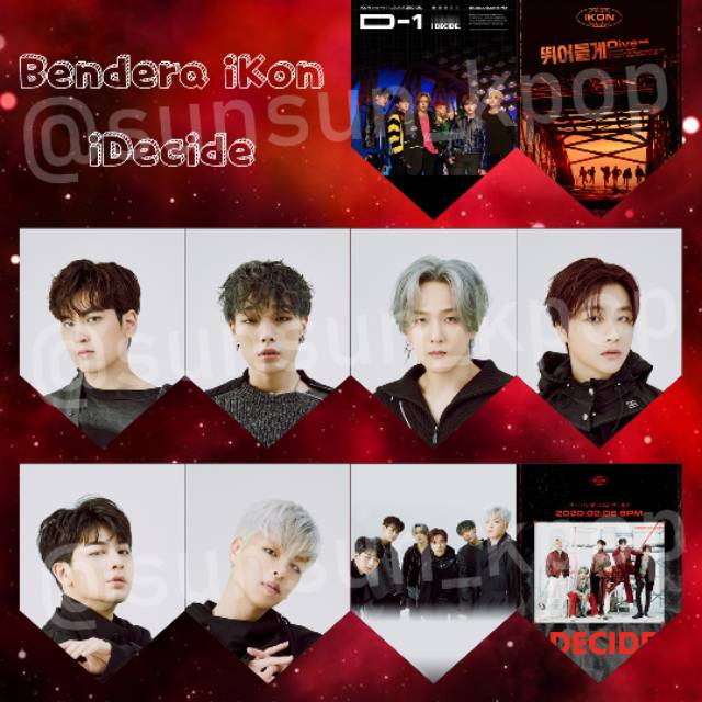 Garland bendera kpop iKon iDecide