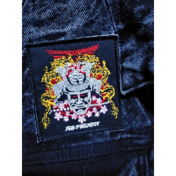 Denim jaket full patch NIRVANA (PATCH SUDAH TERPSANG )-4