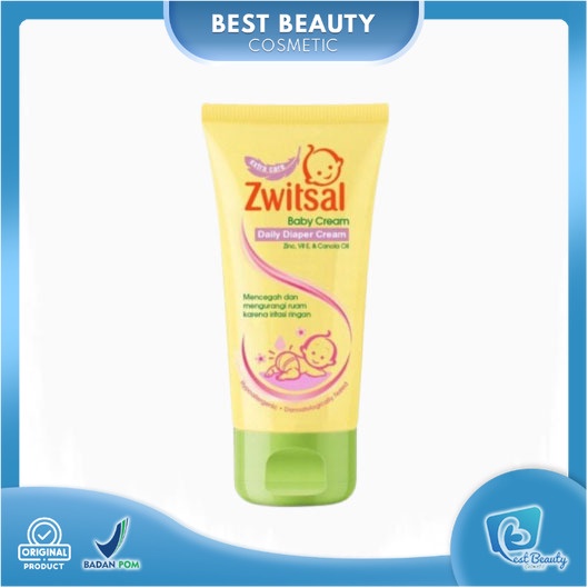 ★ BB ★ Zwitsal Baby Daily Diaper Cream Tube | Zwitsal Baby Cream Extra Care Zinc - 50gr