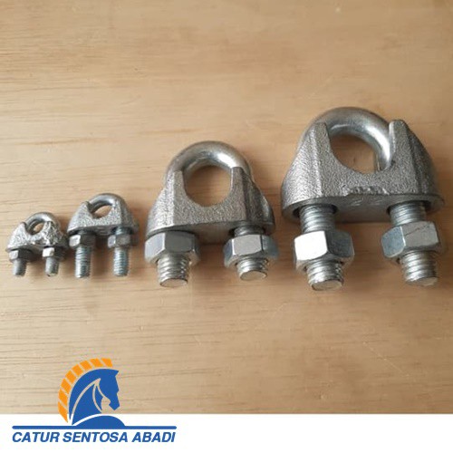 KUKU MACAN Clamp Klem Tali Kawat Baja Kabel Seling Sling 6 MM 5/16" CSA