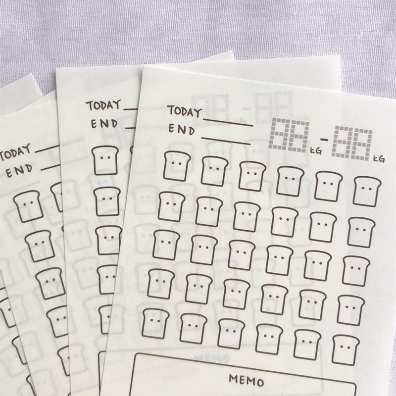 

Weight Loss Tracker Memopad — Habit Tracker Record Memo Lucu Diet Productivity Planner Journal