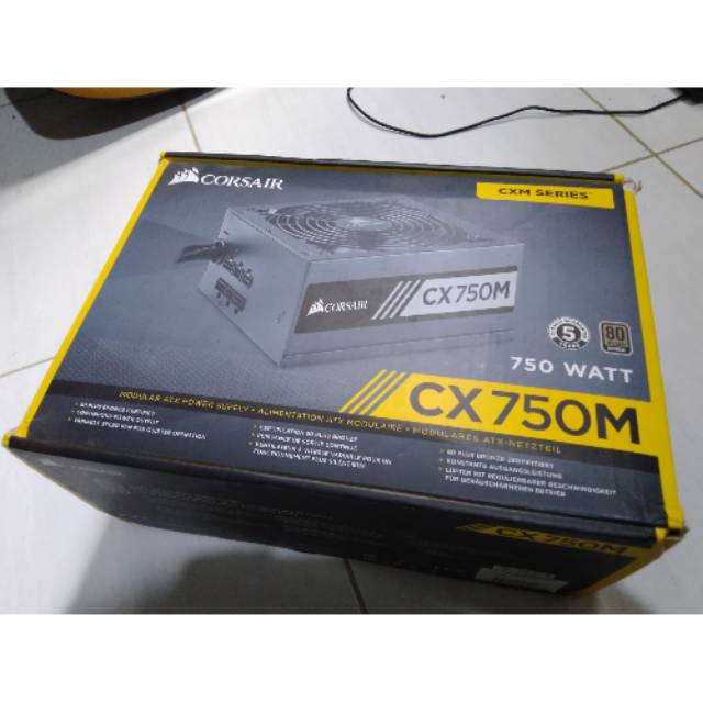 Power Supply PSU Corsair CX750M 750watt 80+ Modular (second)