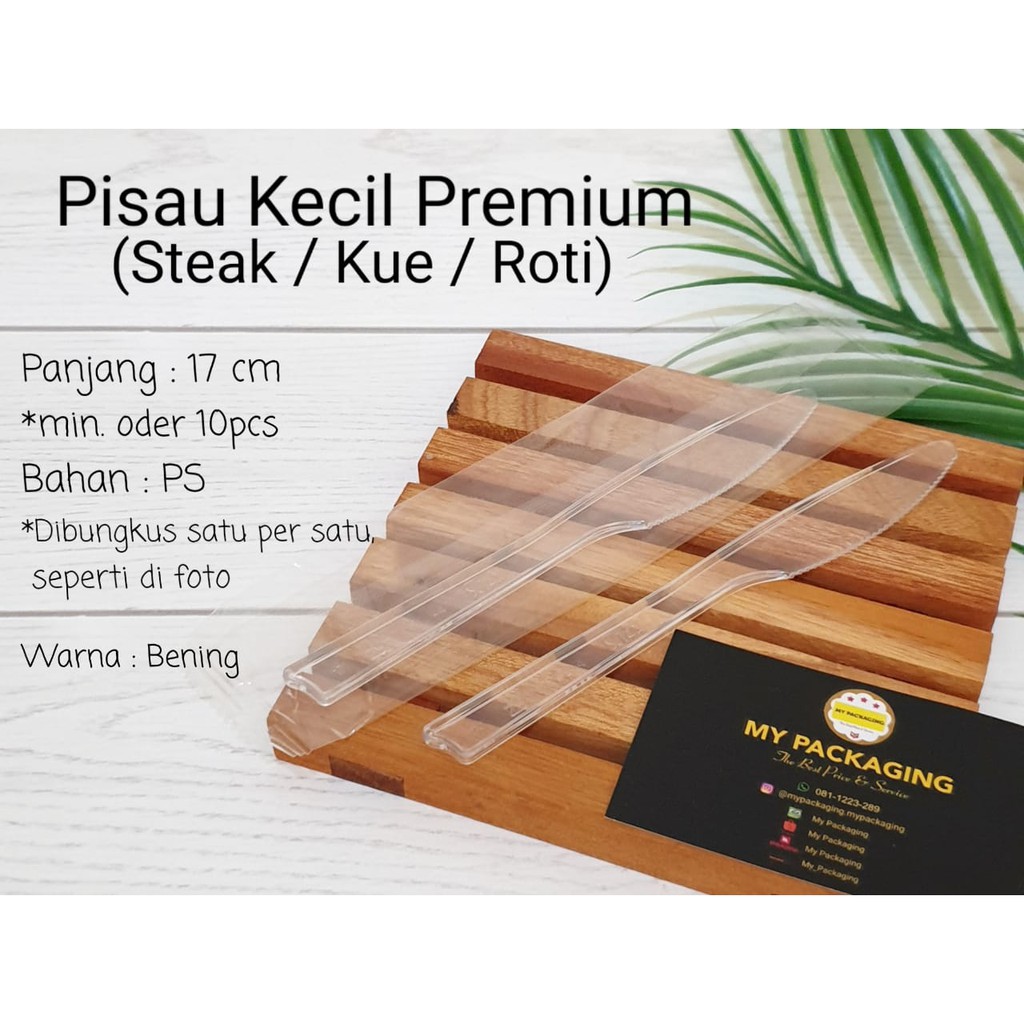 Pisau Kecil PREMIUM - PISAU MAKAN / Pisau Plastik / Pisau Steak - Dibungkus Satuan