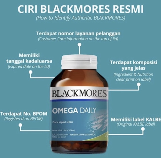 Blackmores omega daily isi 30 tablet
