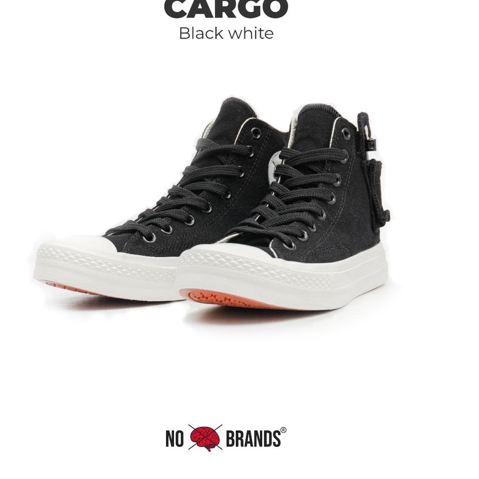 code3z3Yn--Nobrands - Sepatu Polos "TPS HIGH CARGO OLIVE GREEN & BLACK (MONO)" Original 100% - Sepat