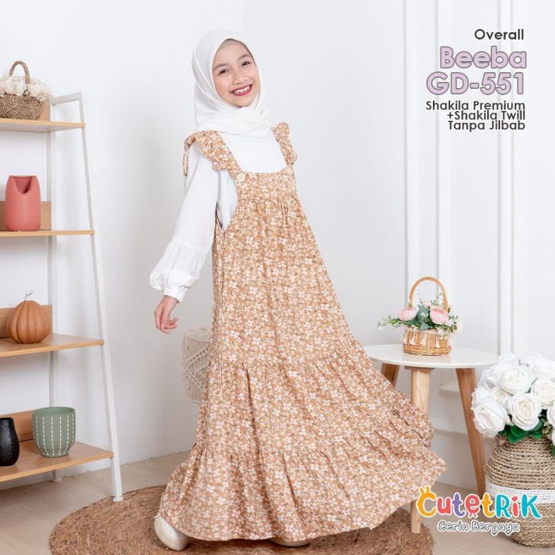 Baju Anak Perempuan Overall Rok Beeba by Cutetrik