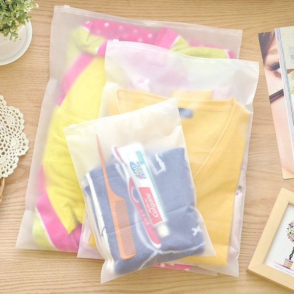 ZIPPER BAG ZIPLOCK - PLASTIC ZIP LOCK - PLASTIK TRAVEL - BAJU - ORGANIZER