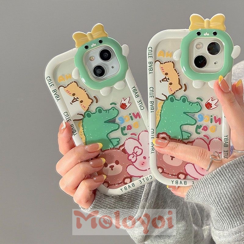 Soft Case Motif Kartun Monster Kecil Lucu Untuk IPhone XR 13 7 8 14 Plus 11 12 14 Pro MAX X 6 6S Plus XS MAX SE 2020